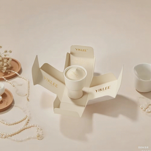 Tùy Chỉnh Lá Vàng Biểu Tượng Hộp Mỹ Phẩm Có Thể Gập Lại Nến Hương Liệu Hộp Giấy Nhỏ Lọ Thơm Quà Tặng Bao Bì Hộp Cho Nến - Product Image 5