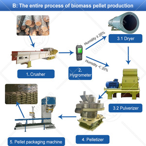 Machine à granulés de biomasse à matrice annulaire pour copeaux de bois, sciure et biomasse d'arachide, pour la production de combustible, OCEAN, Prix - Product Image 3