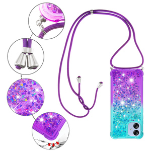 Funda de teléfono para Motorola G Stylus 5G 2025 G Power 4G 2024 G <span class=keywords><strong>Play</strong></span> 2023 Edge Pure Glitter Liquid Quicksand TPU Gradient Cover - Product Image 4