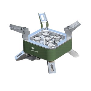 Fornello a <span class=keywords><strong>Gas</strong></span> Portatile a Cinque Stelle con Acciaio Inossidabile, Capacità 3-5 Persone, Attrezzatura per Barbecue e Picnic all'Aperto - Product Image 1
