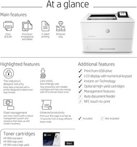HP LaserJet Enterprise M507dn Monochrome <b>Printer</b> with Built-in Ethernet & 2-Sided Printing - Product Image 4