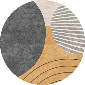 EIFFEL HOME Tapis Rond Rétro Imitation Cachemire Couleur Morandi 120cm Imperméable Anti-taches Fabriqué en Chine Chambre Bureau - Product Image 4
