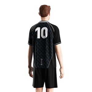 Maglietta sportiva da calcio per uomo maglia da calcio leggera con Logo personalizzato per squadre e club - Product Image 4