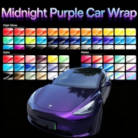 Film de protection automobile effet scintillant nuit, violet minuit, imperméable, sans résidu, autocollant de tuning pour véhicule modifié