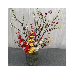 Décoration de mariage fleurs artificielles petite plante artificielle 7 branches brindille