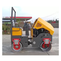Petit rouleau de compactage de sol de 300 kg, moteur diesel 9 ch, rouleau de route