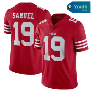 San Francisco 49ers Jeugd 19 Deebo Samuel Jerseys American Football Gestikte Vapor Limited Jerseys voor KINDEREN Wit Zwart - Product Image 3