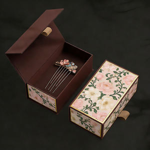 Boîte d'emballage en papier magnétique avec charnière et laminage mat personnalisé pour les outils de <span class=keywords><strong>coiffure</strong></span>, les perruques et les soins capillaires - Product Image 2