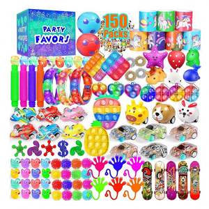 OEM Party bombor collezione di giocattoli 150 Pack per bambini Fidget Pack carnevale montepremi assortimento borsa riempitivi premio classe Set alla rinfusa - Product Image 1