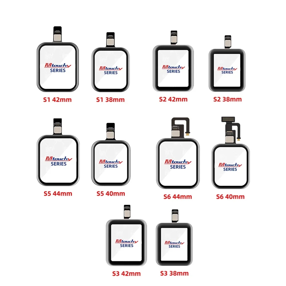 Touch Glass with Oca for Iwatch S1 s2 S3 <strong>S4</strong> S5 S6 38/42/40/44/41/45 Lcd <strong>Display</strong> Screen Digitizer <strong>Replacement</strong> Repair Part