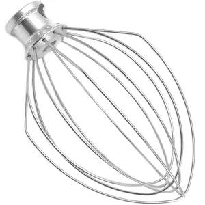 Piezas de repuesto para licuadora K5AWW 100%, látigo de 6 cables de acero inoxidable para KitchenAid 5 Quart, máquinas de elevación K4, K5, KP50, KSM5, KSM50