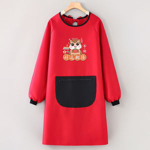 Delantal con logotipo personalizado para el Festival <span class=keywords><strong>de</strong></span> Primavera, delantal <span class=keywords><strong>de</strong></span> mujer para el Año Nuevo del Caballo, ropa <span class=keywords><strong>de</strong></span> trabajo <span class=keywords><strong>de</strong></span> estilo juvenil para cocina, hogar y jardinería - Product Image 6