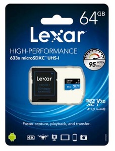 100% Precio al por mayor original en stock <span class=keywords><strong>Lexar</strong></span> Alto rendimiento 633x32GB 64GB 128GB 256GB Tarjeta de UHS-I MicroSDXC - Product Image 6