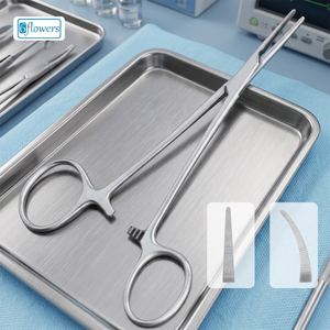 Pinza hemostática Halsted de punta fina, instrumento quirúrgico de precisión para sujetar pequeños vasos sanguíneos, con certificación CE ISO. - Product Image 3