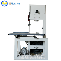 Scie à ruban verticale industrielle, moteur 2,2 kW, 220 V/380 V, table coulissante, outil de coupe du bois, largeur max. 250 mm, largeur max. 360 mm, biseau 45° facile