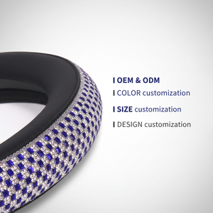 Housse de <span class=keywords><strong>volant</strong></span> en cuir scintillante à trois branches avec base antidérapante pour une sécurité et un style améliorés au <span class=keywords><strong>volant</strong></span> - Product Image 5