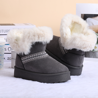 Bottes d'hiver pour femmes, nouvelle collection, très vendues, mi-mollet, fourrure courte artificielle, semelle antidérapante, chaudes et durables