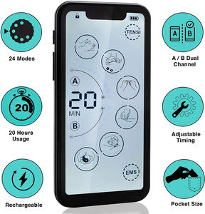 Kas relax ve ton masajı elektrik ems kas stimülatörü tedavi fizyoterapi darbe masaj ağrı kesici - Product Image 3