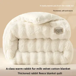 Personnalisable luxe double face bulle tie-dye doux fausse fourrure <span class=keywords><strong>de</strong></span> lapin Minky tricoté jeter couverture hiver <span class=keywords><strong>lit</strong></span> se blottir décor à la maison - Product Image 6