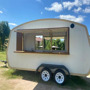 Camion de restauration rapide mobile à prix d'usine, camion de café de rue, remorque de <span class=keywords><strong>franchise</strong></span>, structure en aluminium et fibre de verre, service de glaces et de snacks - Product Image 3