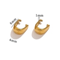Fermoirs de pendentif en acier inoxydable 316L épaissi, électroplaqués or véritable, étanches, populaires, pour la fabrication de bijoux en gros