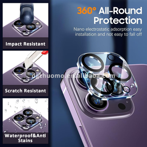 ฟิล์มกันรอยเลนส์กล้องแบบกระจกนิรภัย Ultra Clear Grade AAA 9H สำหรับ 17 Pro Max/Air 3D Radian บางเฉียบ ป้องกันรอยนิ้วมือ ป้องกันการแตก - Product Image 2