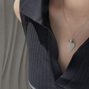 จี้รูปหัวใจเงินแท้ S925 สไตล์โบราณ เรียบง่าย ทันสมัย น้ำหนักเบา ดีไซน์เฉพาะตัว - Product Image 3