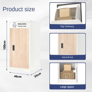 Venta caliente transfronteriza buzón de correos al aire libre hogar gran espacio Express gabinete pasillo multifuncional conveniente casillero - Product Image 3