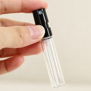 Flacon pulvérisateur vide en verre noir et blanc de 1 ml, 1,5 ml, 2 ml, 2,5 ml pour échantillons de parfum et testeurs de voyage - Product Image 3