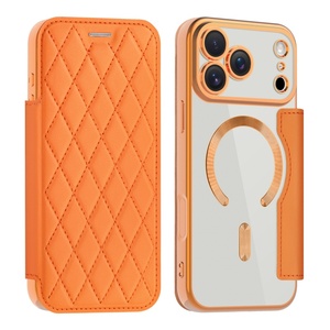 เคสโทรศัพท์แบบกระเป๋าสตางค์หนัง PU แม่เหล็กแฟชั่น สำหรับ iPhone 17 11 12 13 14 15 16 Pro Max 17 Air ฝาหลังใส ป้องกันอย่างดี - Product Image 1