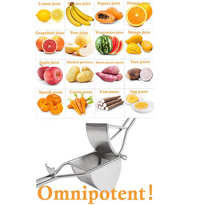 Presse-purée à pommes de terre Presse-aliments pour bébés <span class=keywords><strong>Passoire</strong></span> à fruits et légumes pour purée de pommes de terre crémeuse et recettes alimentaires - Product Image 5