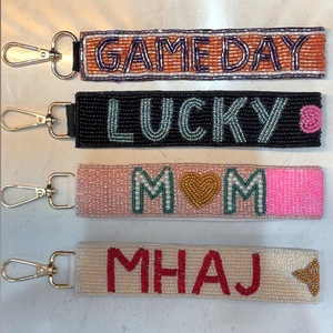 Handmade Colorful Bead Keychain Fashion <b>Key</b> <b>Ring</b> Decorative Bag Charm <b>Accessory</b> Gift for Daily Carry - Product Image 4