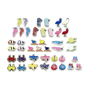 Groothandel Mix Stijl Leuke Drijvende Medaillon Animal Charm Voor Drijvende Medaillon hanger