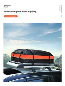 <span class=keywords><strong>Sac</strong></span> <span class=keywords><strong>de</strong></span> <span class=keywords><strong>toit</strong></span> <span class=keywords><strong>de</strong></span> <span class=keywords><strong>voiture</strong></span> imperméable en PVC <span class=keywords><strong>de</strong></span> 15 pieds cubes, best-seller, avec réflecteur <span class=keywords><strong>de</strong></span> sécurité nocturne - Product Image 6