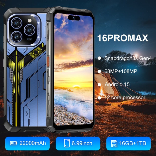Super Durable and Sturdy Gaming Smartphone 5G 68MP Front Camera 108MP Rear Camera 6.9-inch 144Hz OLED Display NFC GSM Dustproof