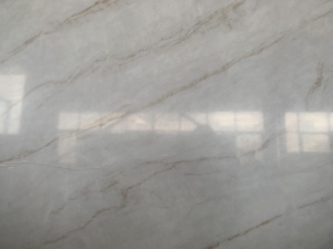 Dalle de quartz artificiel Calacatta Golden Cloud, aspect marbre moderne, pour comptoir et panneau mural, idéale pour l'intérieur d'hôtel - Product Image 1
