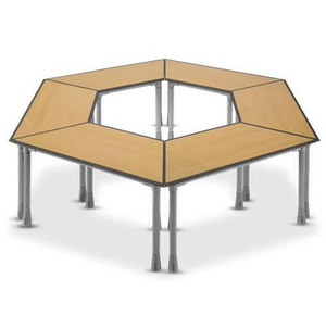 Bán Buôn Hình Lục Giác Tam Giác Hội Nghị Bảng Di Chuyển Đào Tạo Bảng Trường Hình Thang Bảng Sinh Viên Hoạt Động Bàn - Product Image 4