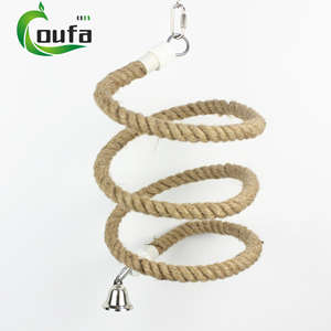 <span class=keywords><strong>Parrot</strong></span> tali panjat burung peganan berdiri tali rami mainan ayunan kandang burung penting perlengkapan burung - Product Image 1