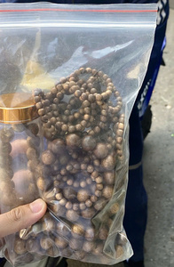 Pulsera de cuentas de agarwood negras para hombres y mujeres, pulsera de alta calidad de 13mm, finamente pulida - Product Image 5