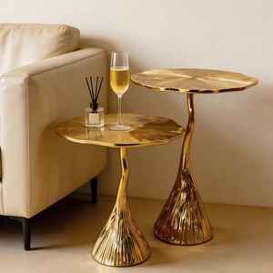 Table d'appoint de luxe en laiton, style designer, haut de gamme, pour villa, <span class=keywords><strong>salon</strong></span>, table d'appoint ronde artistique pour canapé - Product Image 5