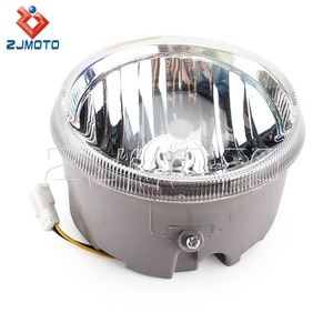 Lampe frontale <span class=keywords><strong>LED</strong></span> ronde pour motos, lentille claire, ampoules <span class=keywords><strong>12V</strong></span> <span class=keywords><strong>35W</strong></span>, douille de faisceau Hi/Lo, pour Vespa LX 125 150 LX125 LX150, 2 pièces - Product Image 4