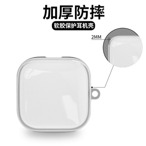 Funda para auriculares Oppo Enco W51, carcasa transparente y suave, protección anticaída para auriculares inalámbricos con Bluetooth - Product Image 2