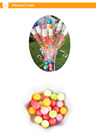 Offre Spéciale dessin animé aigre plat bonbons doux gelée sucette mélange bonbons guimauves brochettes Noël sucette gommes