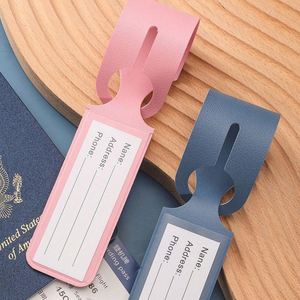 Wholesale Anti-Loss Boarding Luggage <b>Tag</b> Custom Logo Business Card Leather <b>Suitcase</b> <b>Tag</b> Spot Checks <b>Tag</b> - Product Image 5