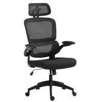 Chaise de bureau de direction ergonomique moderne et minimaliste de luxe avec soutien lombaire, appui-tête réglable, dossier haut confortable en tissu