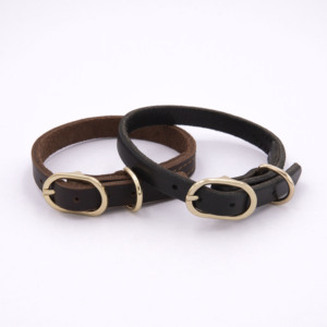 Ayarlanabilir Yumuşak Üç Katlı Dikişli Sığır Derisi Köpek Tasmaları, Tokalı - Dayanıklı Toptan Satış, Evcil Hayvan Mağazaları ve Markalar İçin - Product Image 1