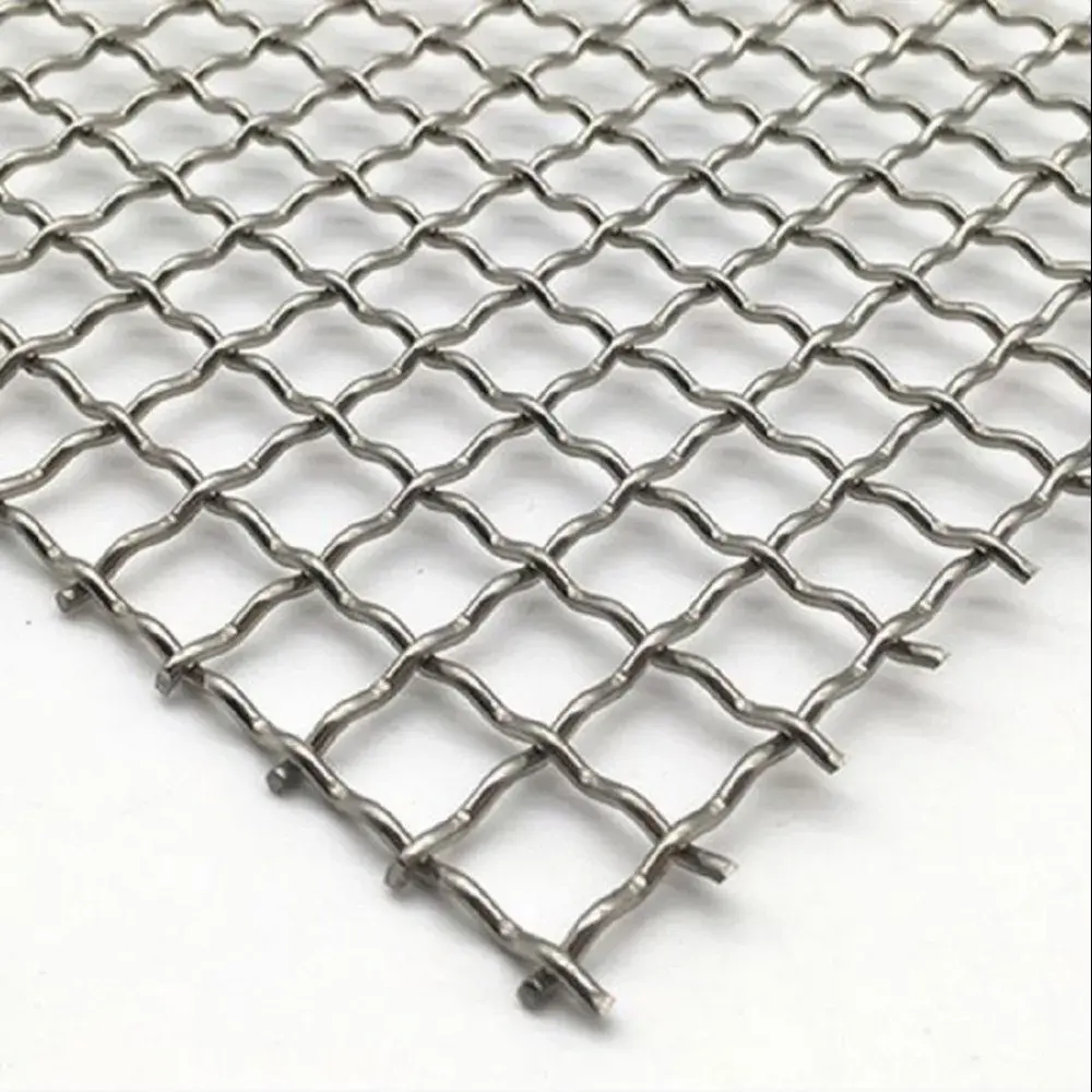 304 Material 3mm Hole Mesh 6 Stainless Steel Crimped Wire Mesh