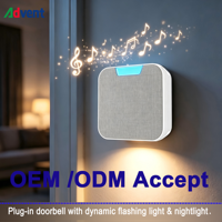 Kit de sonnette intelligente auto-alimentée OEM ODM pour villa, hôtel, appartement, sonnette personnalisée avec logo OEM, sonnerie avec lumière LED nocturne, bouton IP65