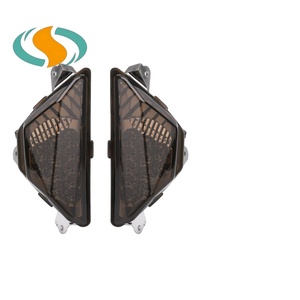 ไฟเลี้ยวหน้าอะลูมิเนียม12V 3W น้ำหนักเบาสำหรับ Kawasaki Ninja 250/300ไฟเลี้ยวรถจักรยานยนต์ - Product Image 1