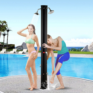 Cyen 2026 Nouveau Design Économie d'Énergie Noir 35 Litres Douche d'Hôtel <span class=keywords><strong>Double</strong></span> pour Deux Personnes Douche de Piscine Extérieure Douche de Jardin - Product Image 3